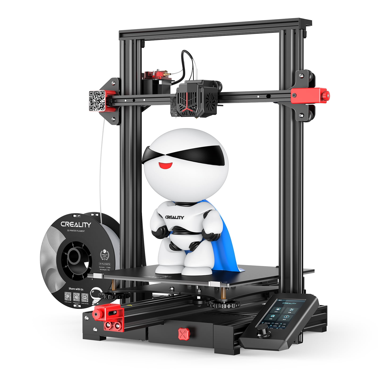 Creality 3D 3D Ender-3 Max Neo Desktop 3D Printer FDM 3D Printing  300x300x320 mm Print Size with Stable Dual Z- 4.3'' Color Knob Screen Full  Metal Extruder Support Resume Printing Filament Detection 