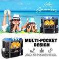 thumbnail image 4 of Bolsa de playa grande Bolsas para piscina, Bolsa de playa de malla para juguetes, toalla, chanclas, tamaño desplegado aproximadamente 42 * 38 * 20 cm, 4 of 6