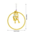 thumbnail image 5 of OUNONA 2Pcs Safe Cotton Rope Bird Swing and Perch for Parakeets Cockatiels Small Birds, 5 of 7