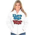 thumbnail image 3 of Love Dogs Tolerate People Antisocial Unisex Fleece Graphic Zip Up Hoodie Brisco Brands 3X, 3 of 5