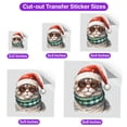 thumbnail image 5 of Hello Winter Scottish Fold Frosty Morning Walk Welcome Snowy Christmas Cutout Transfer Sticker Cat Lover Kitten Owner Gifts Transparent Decal Art Decor - 02018, 5 of 5