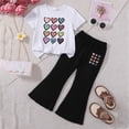 thumbnail image 2 of JUMEYU Summer Clothes for Girls Girls Clothes Shirt + Cargo Pants Sets Summer Outfits Size 6-7 (A,6-7 Years), 2 of 4