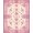 Pink Purple Ivory, Pattern 8, variant on ODIKA Pink Boho Vintage Ditsy Field Scroll Distressed Border Botanical for Home Office, Gaming Room, Under Desk, Non-Slip Chair-Friendly