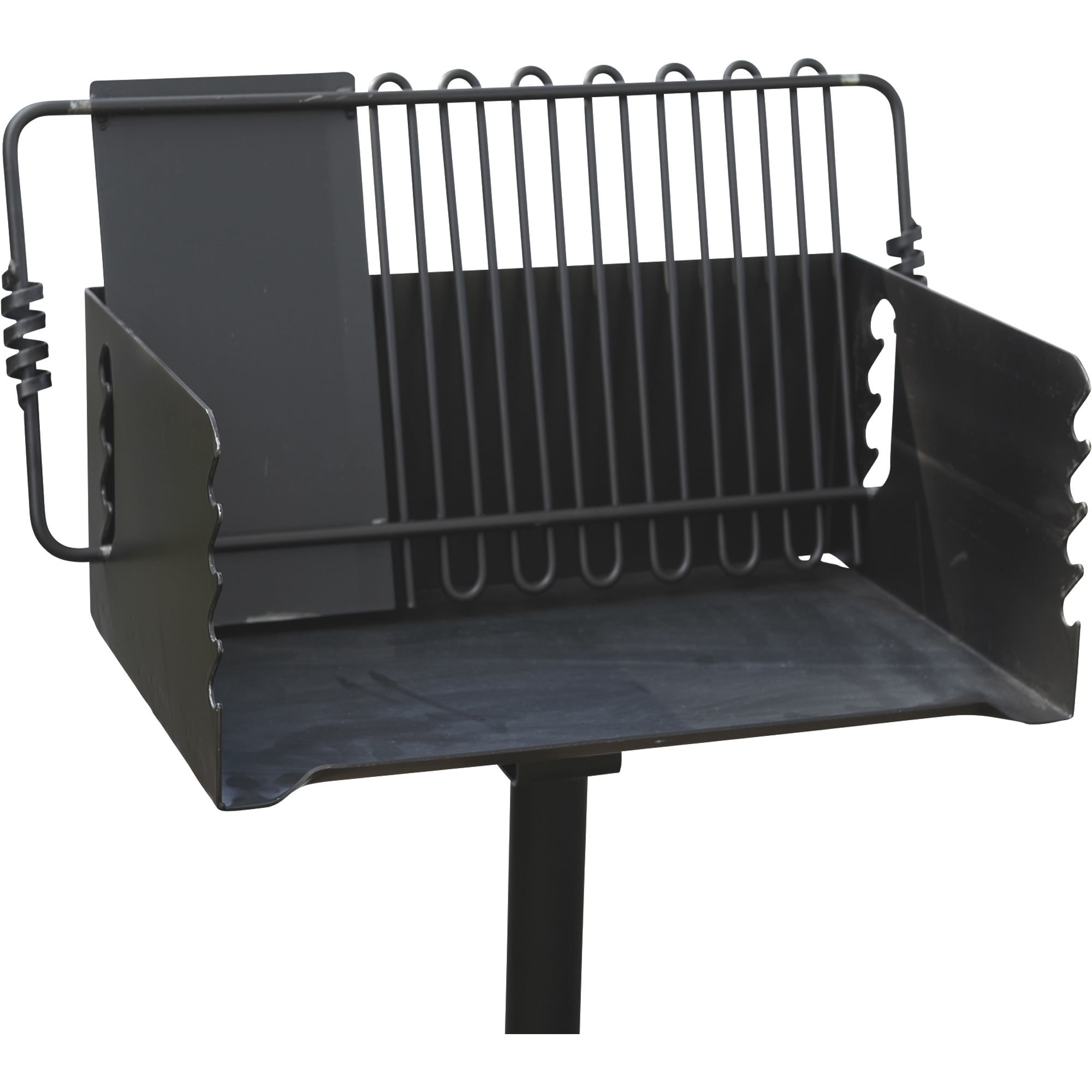 Pilot Rock Heavy-Duty Jumbo Steel Park-Style Charcoal Grill, 24 1/4in. x 16 1/8in., Model# CBP-247