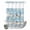 PatchworkXF0470, variant on No Hook Shower Curtain with Built-in Rings - Nautical Washable Waterproof Fabric Bathroom Curtains for Hotel,Rentals, Stall 36 X 72 Inch , Ocean Lighthouse Starfish Shell Ship Aqua Blue