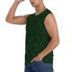thumbnail image 3 of Fotbe Emerald Green Sparkling Men's Camiseta sin Mangas Estampada para Hombres, Playera Casual para Gimnasio, Entrenamiento, Playa-Large, 3 of 7