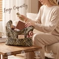 thumbnail image 6 of Gocvo Multi-Pocket Hobo Bags for Women, Corduroy Tote Bag for Casual Outings Work Shopping(Leopard), 6 of 9