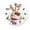FFclock037, variant on ZXCXRQFa Animal Cute Pig Watercolor Flower Wall Clock Non Ticking Silent Kitchen Clock Round Battery Operated Clocks 10 inch for Living Room Bedroom Decor