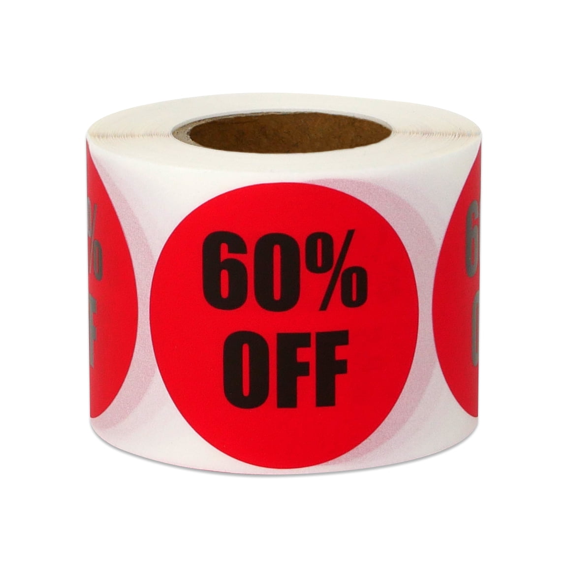 1000 Labels 1.5 Round Bright Red $5.00 Pricing Price Point Retail Stickers 1 Roll 