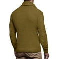 thumbnail image 3 of Thickened Wool Blend Cardigan Sweater for Men, Casual Fashion Stand Collar Winter Wear, 3 of 8