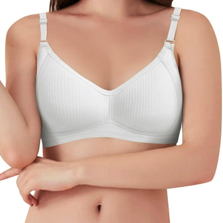 

Hunpta Bralettes For Women Sexy Simple Stripe Adjustable Shoulder Strap Underwire Underwear Bra