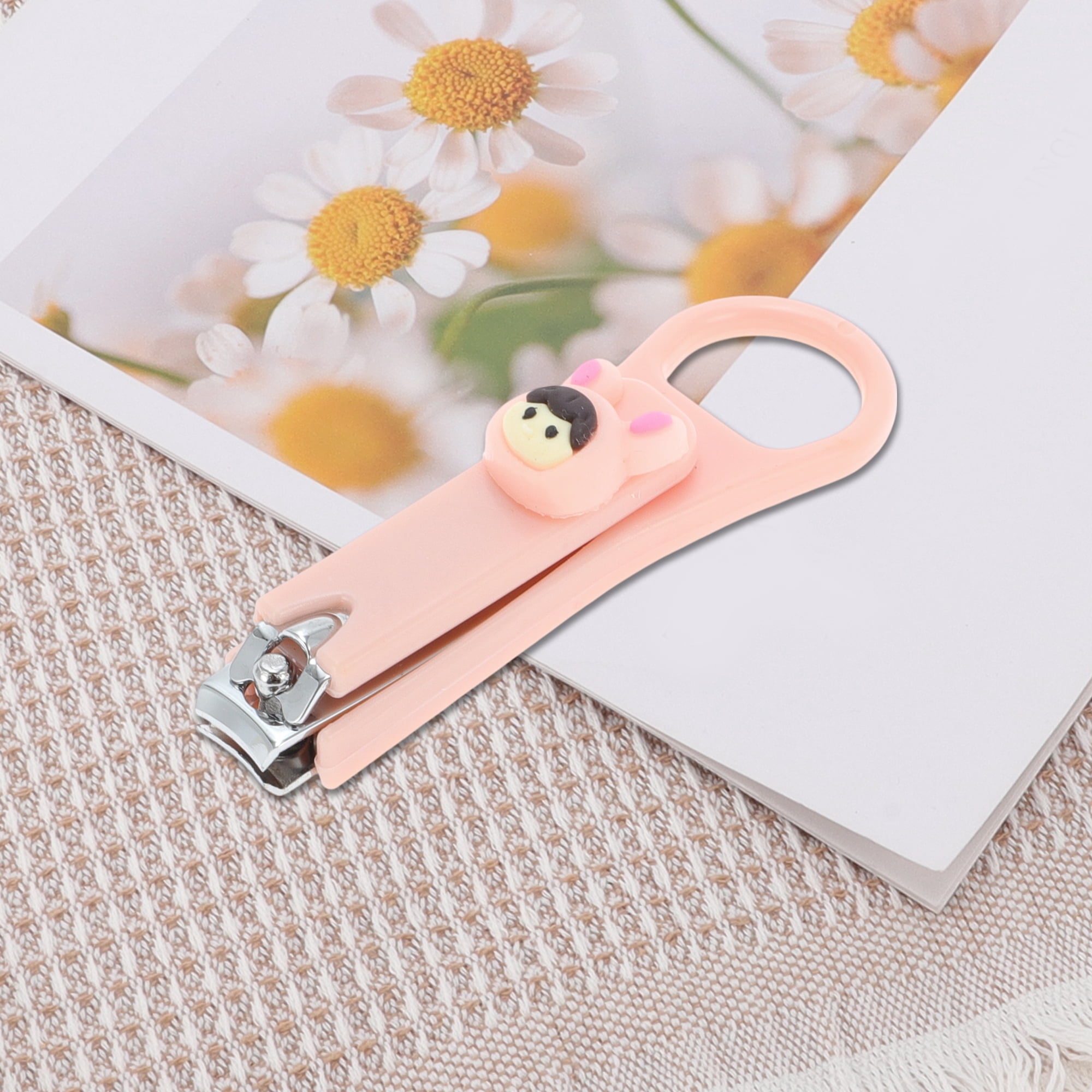 Unique Bargains Cartoon Girls Nail Clipper for Women and Men Pink Nail Clipper 1 Pc
