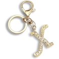 thumbnail image 1 of SURJDE Letter Keychains for Women Purse Charms for Handbags Crystal Initial Alphabet Pendant with Key Rings, 1 of 6