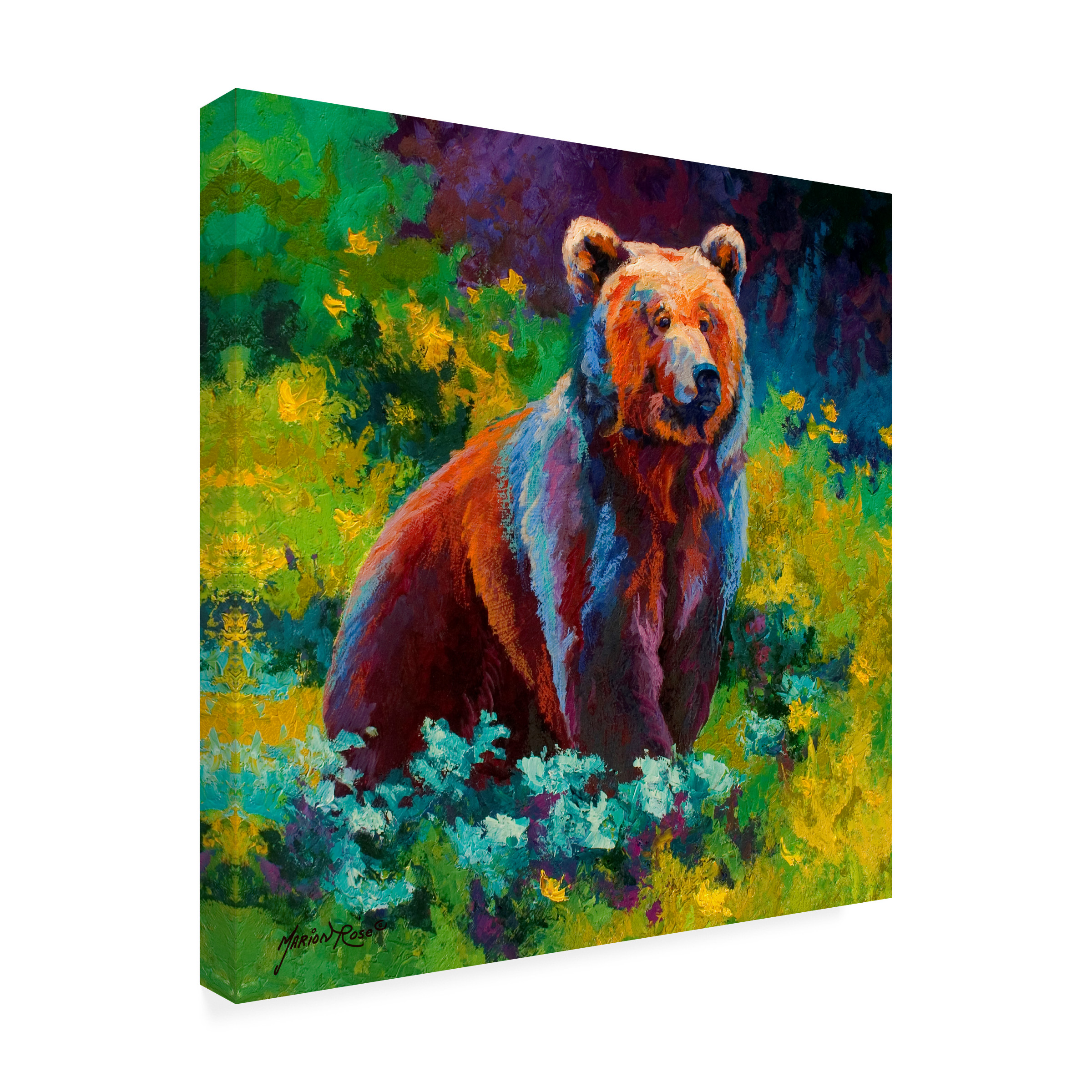 Marion Rose 'Wildflower Grizz' Canvas Art
