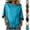 #02 Blue, variant on Breathable Loose Fit Tops for Women Crew Neck Batwing Half Sleeve Shirts Cotton Linen Elastic Banded Hem Casual Daily Summer Blouses, #02 Mint Green, XL