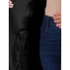 thumbnail image 5 of Abrigo largo de invierno con cinturón para mujer, clásico, de cuello alto, de manga larga, negro, 5 of 8