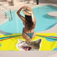 thumbnail image 7 of GZHJMY Beach Towel for Women Girls, Cat Head with Rainbow Bath Towel, Oversized Lightweight Sport Towel, 31x51 Inch, 7 of 7