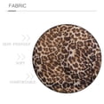 thumbnail image 5 of Womens Tops Casual T Shirts Elegant Mesh Leopard Print Cropped Long Sleeve Basic Slim Undershirts Beige, 5 of 7