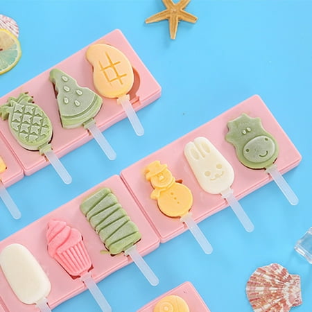 

Jiaroswwei Ice Cream Mold Food Grade Non-stick Silicone Handmade Ice Cream Mold for Kids