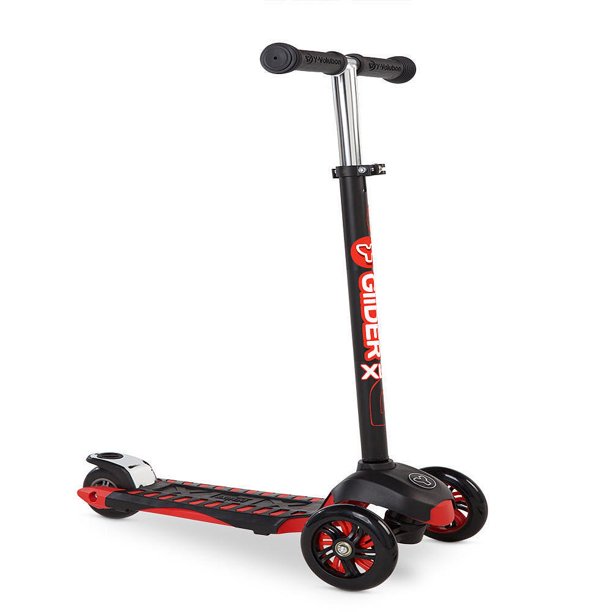 Yvolution Y Glider XL Scooter, Red/Black 4L