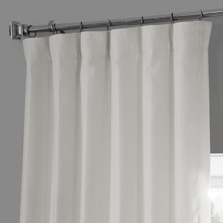 ZXNYH French Linen Curtains For Room Decorations Light Filtering 50 X 108 (1 Panel), LN-XS1704-108, Crisp White ZXNYH French Linen Curtains For Room Decorations Light Filtering 50 X 108 (1 Panel), LN-XS1704-108, Crisp White