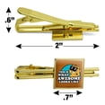 thumbnail image 3 of Garfield This is What Awesome Looks Like Square Tie Bar Clip Clasp Tack- Silver or Gold, 3 of 6
