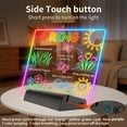 thumbnail image 4 of KOBAIBAN 7.9" Rechargeable LED Drawing Board with 9 Lighting Modes, 12 Markers, Light up Drawing Board for Kids Girls Boys Birthday Gifts, Black, 4 of 12