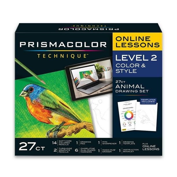 Set de materiales de arte Prismacolor Technique Level 2 con lecciones