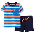 thumbnail image 2 of Carter's Ensemble de Shorts Rayés pour Bébé Garçons Bleu/orange - 6 Mois, 2 of 2