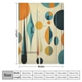 thumbnail image 4 of HENGT Mid-Century Modern Throw Blanket for Couch Bed Living Room Colorful Retro Abstract Couch Blanket Super Soft Flannel Throw Blanket Flannel Blanket for Living Room, 4 of 6