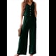 thumbnail image 1 of Conjunto de Dos Piezas para Mujer, 2025, Sin Mangas, con Botones, Informal, con Bolsillo y Pantalones Anchos. Verde XL, 1 of 7