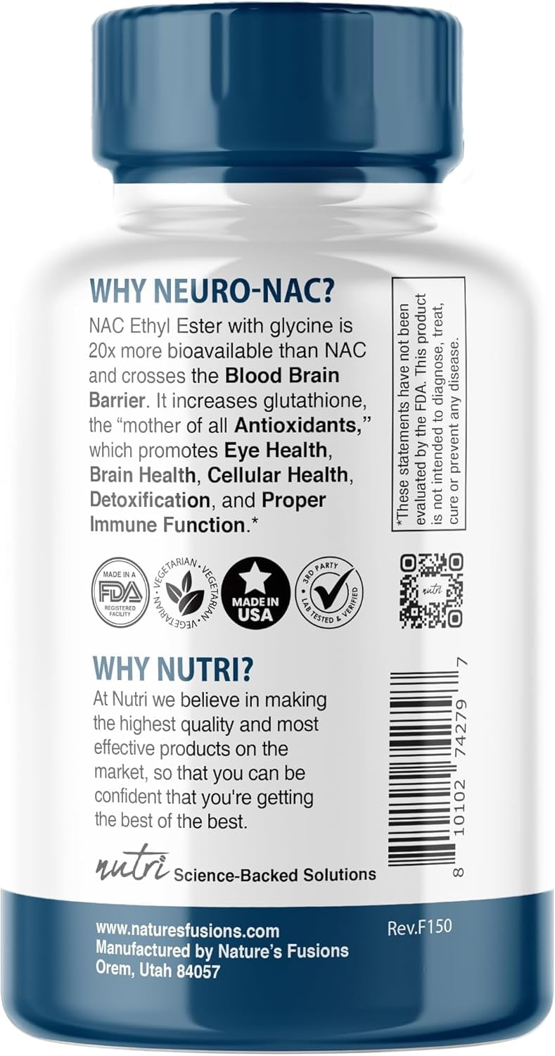 Nutri Neuro Nac 1800 375 Mg 60 Capsule