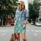 thumbnail image 4 of Fotbe Pig And Flower Vestido de Verano sin Mangas para Mujer – Vestido Midi Línea A, Estilo Camiseta Floral, Vestido Playero Casual y Fluido, 4 of 7