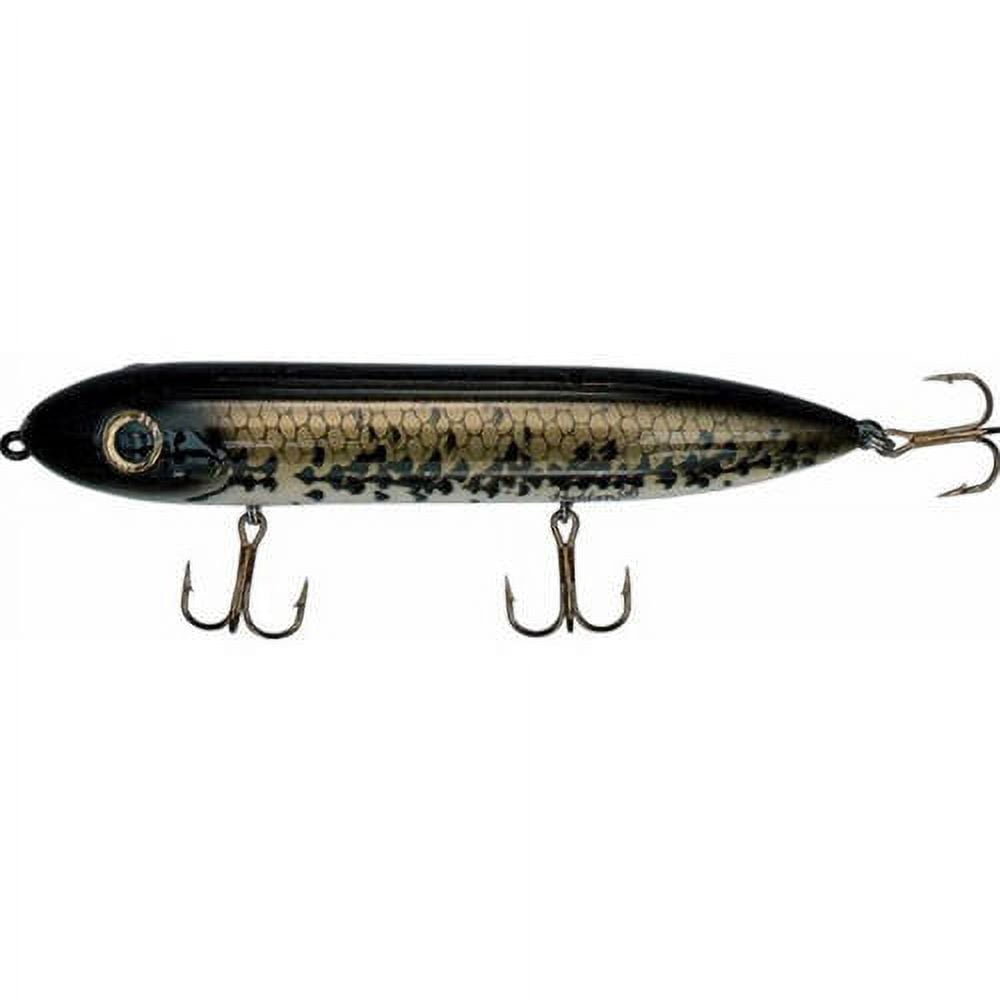 Heddon Zara Spook 3/4 oz Topwater Bass Fishing Lure - Nickel Plate