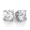 White Gold, variant on Cate & Chloe Mia 18k White Gold Plated Stud Earrings with 3mm Simulated Diamonds Gift for Women
