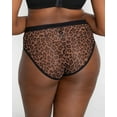 thumbnail image 2 of Sheer Mesh High Cut Brief - Designer Leopard, 2 of 6