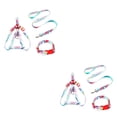 thumbnail image 4 of Methold 3 unids/set collar para mascotas correa de aleación de zinc Clip de impresión ajustable arnés para caminar lavable personalizado rosa M Rosado METRO, 1.5x120cm 2piezas Methold CBP327552, 4 of 6