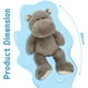 thumbnail image 2 of Peluche BENINY Giant Humongous Hipopótamo 36, de peluche gris, 2 of 8