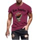 thumbnail image 4 of Tops para hombre, blusas y camisas de manga corta con cuello redondo para hombre, jersey informal con cuello redondo estampado para hombre, pantalones cortos deportivos para fitness, blusa de poliéste, 4 of 5
