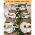 thumbnail image 4 of 15 Inch Round Placemats Set of 6, Grey Snowman Christmas Non Slip Heat Insulation PP Table Mats, Xmas Tree Snowflake Elk Winter Washable Place Mats for Kitchen Dining Party Table Decor, 4 of 7
