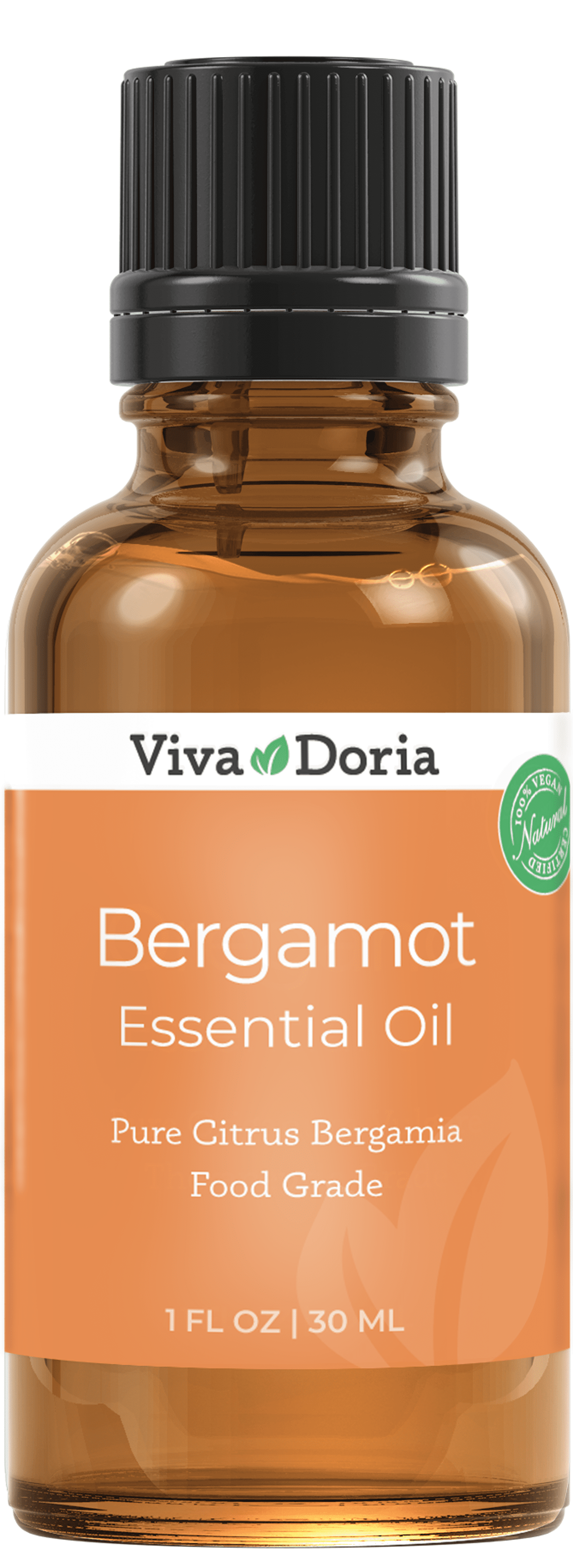 Viva Doria 100% Pure Bergamot Essential Oil, Undiluted, Food Grade, Italian Bergamot Oil, 30 mL 