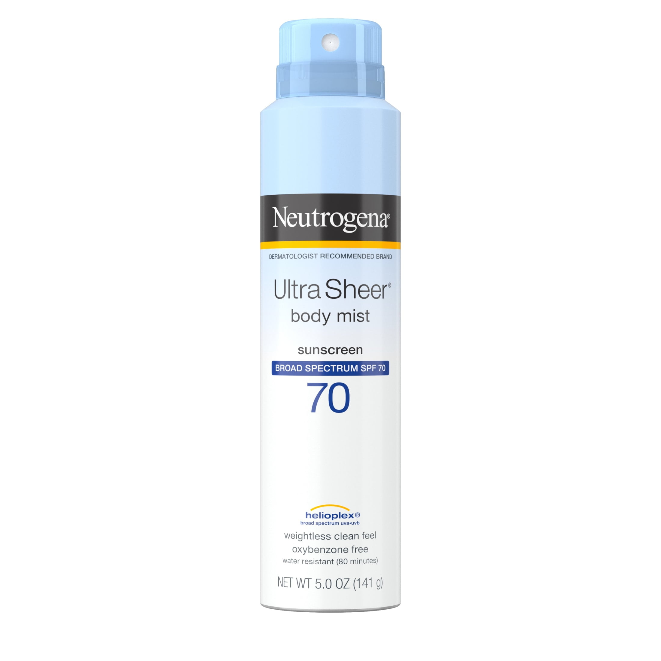 dateret faldt Støt Neutrogena Ultra Sheer Lightweight Sunscreen Spray, SPF 70, 5 oz -  Walmart.com