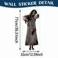 thumbnail image 3 of JoyMoreHome Halloween Female Ghost Stickers, Self Adhesive Spooky Ghosts Decals for Glass Window Wall Door Decoration, Halloweens Party Indoor Outdoor Decoration, 3 of 5