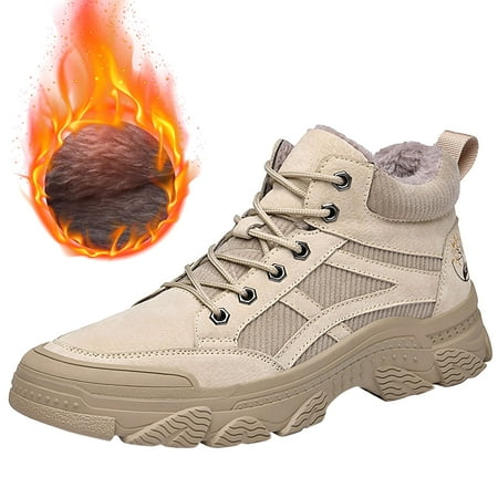 

Casfeeja-Men s High Top Mountaineering Shoes For Leisure Couple Shoes Men s Shoes