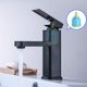 thumbnail image 2 of 304 Stainless Steel Basin Sink Faucet Black Faucets Bath Faucets Hot&Cold Water Mixer Vanity Tap Deck Mounted Washbasin Taps, 2 of 10