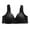 Black, variant on 2 Pack Bras for Women No Underwire Front Closure Lift Side Support Light Cup Underwear,Black,42
