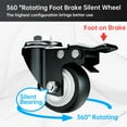 thumbnail image 4 of Snuowu 48" Heavy Duty Dog Crate with Wheels/Unique Air Lift Rod / 360° & Adjustable 2 Bowls/Removable Tray, 4 of 7