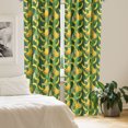 thumbnail image 2 of Ambesonne Exotic Window Curtains, Banana Fruit Palm Leaves, Each 28" W x 95" L, Earth Yellow Fern Green, 2 of 4