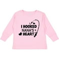 thumbnail image 3 of Inktastic I Hooked Nana's Heart with Fishing Rod Boys or Girls Long Sleeve Toddler T-Shirt, 3 of 5