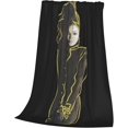 thumbnail image 3 of Janet Music Jacksson Flannel Blanket Air Conditioning Blanket Nap Blanket Sofa Throw Blanket Throw Blankets 50"X40", 3 of 6